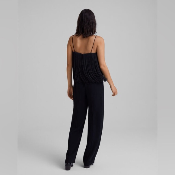 Club Monaco NWT Dressy Fringe Jumpsuit Size 00 XS - Picture 3 of 8